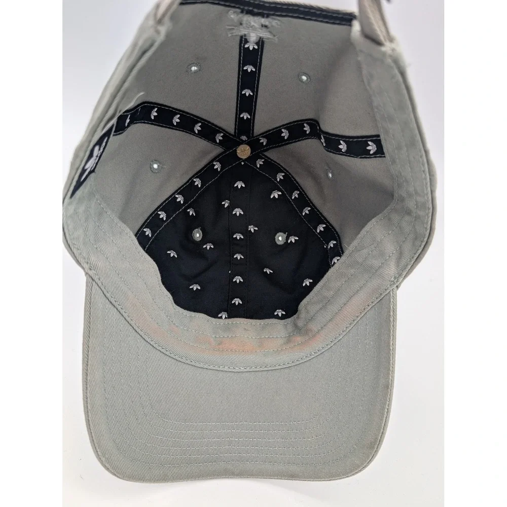 Adidas Originals Trefoil Logo Relaxed Strapback Hat Sage Green Adjustable Cap